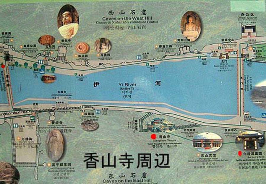 香山寺周辺図